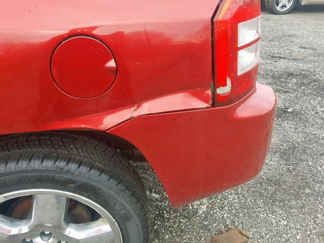 1J8FF47W87D134941 - 2007 JEEP COMPASS RED photo 9