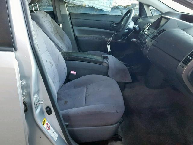 JTDKB20UX77584975 - 2007 TOYOTA PRIUS SILVER photo 5