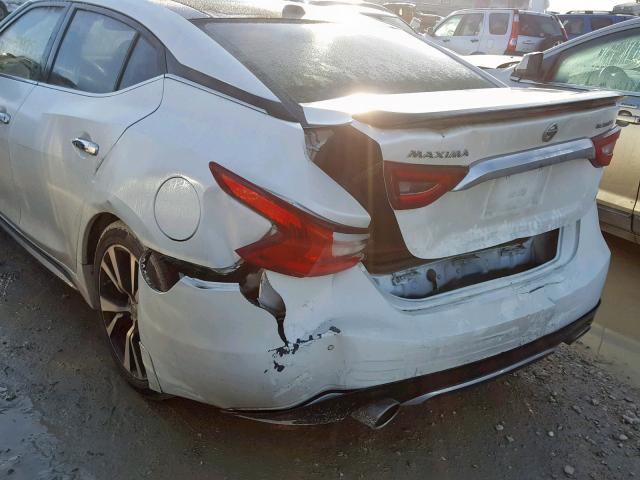 1N4AA6AP3GC383088 - 2016 NISSAN MAXIMA 3.5 WHITE photo 9