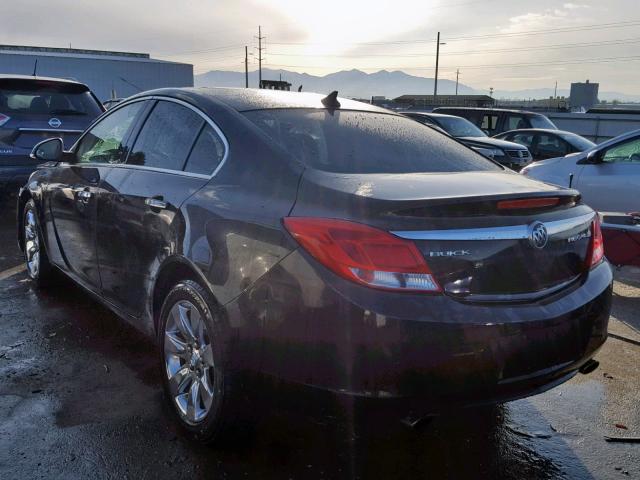 2G4GS5EV4D9126797 - 2013 BUICK REGAL PREM BLACK photo 3