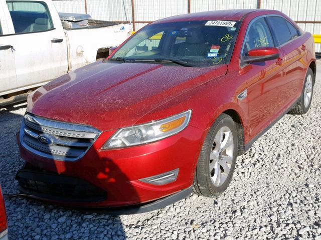 1FAHP2EW5BG180759 - 2011 FORD TAURUS SEL RED photo 2