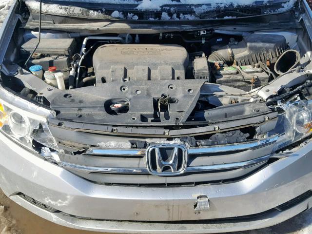 5FNRL5H24CB132749 - 2012 HONDA ODYSSEY LX SILVER photo 7