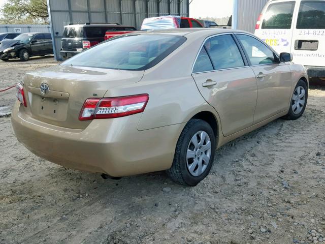 4T1BF3EK9BU587759 - 2011 TOYOTA CAMRY BASE GOLD photo 4