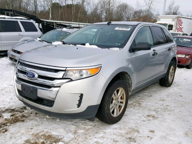 2FMDK3GCXBBB00245 - 2011 FORD EDGE SE SILVER photo 2