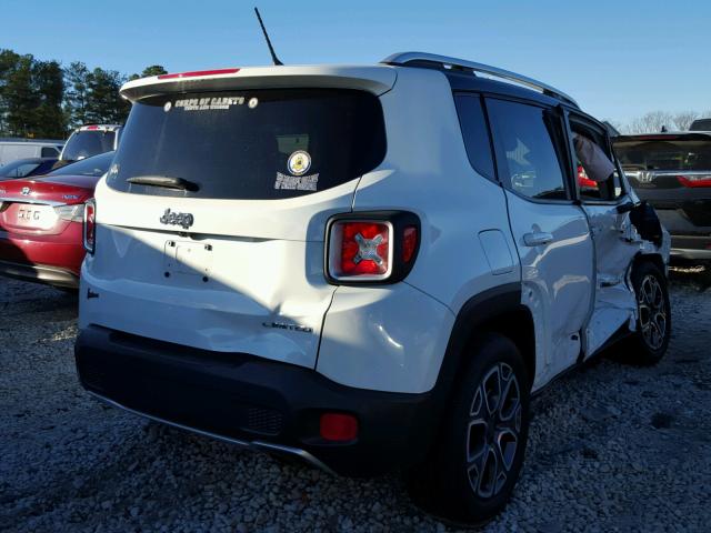 ZACCJADT3FPB30278 - 2015 JEEP RENEGADE L WHITE photo 4