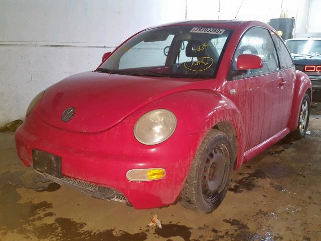 3VWDD21C3YM469065 - 2000 VOLKSWAGEN NEW BEETLE Qırmızı foto 2