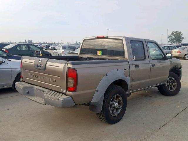 1N6ED27T73C465512 - 2003 NISSAN FRONTIER C GRAY photo 4