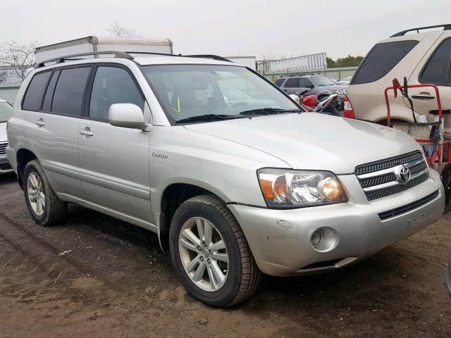 JTEEW21A260009861 - 2006 TOYOTA HIGHLANDER SILVER photo 1