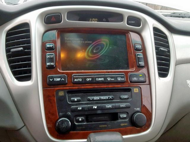 JTEEW21A260009861 - 2006 TOYOTA HIGHLANDER SILVER photo 9