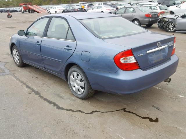 4T1BE32K14U911362 - 2004 TOYOTA CAMRY LE BLUE photo 3