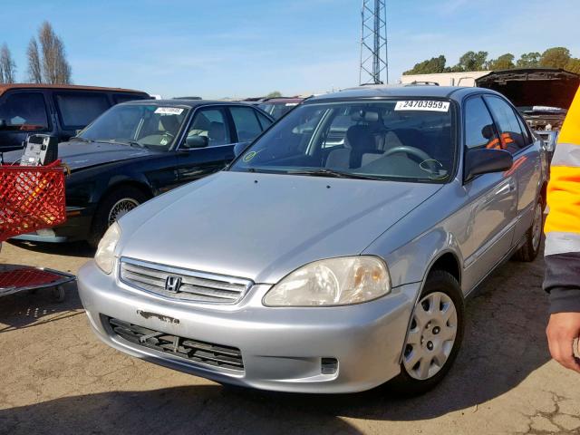 2HGEJ661XYH500357 - 2000 HONDA CIVIC BASE SILVER photo 2