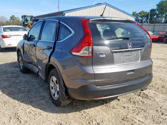 3CZRM3H30DG707705 - 2013 HONDA CR-V LX GRAY photo 3