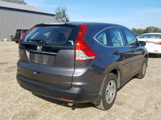 3CZRM3H30DG707705 - 2013 HONDA CR-V LX GRAY photo 4