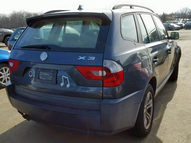 WBXPA93495WD24508 - 2005 BMW X3 3.0I GREEN photo 4