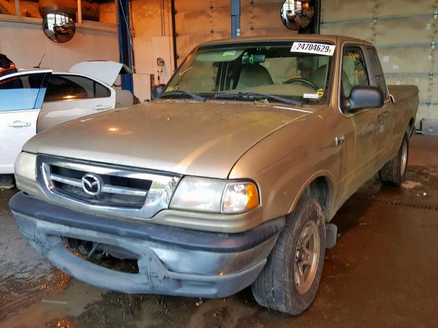 4F4YR16U01TM00804 - 2001 MAZDA B3000 CAB GOLD photo 2