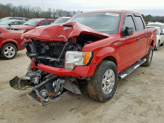 1FTPW12VX9FB14741 - 2009 FORD F150 SUPER RED photo 2