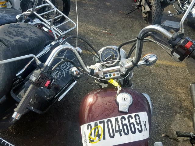 JYAVG04Y09A000679 - 2009 YAMAHA VSTAR MAROON photo 5