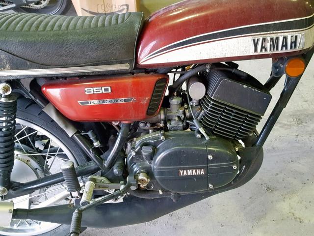 351120297 - 1973 YAMAHA RD350B BURGUNDY photo 7