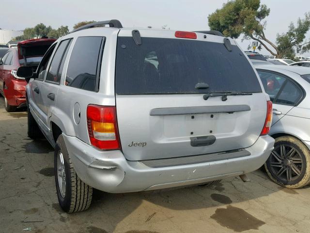 1J4GX48S34C178930 - 2004 JEEP GRAND CHER GRAY photo 3