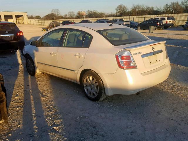 3N1AB6AP3BL617169 - 2011 NISSAN SENTRA 2.0 WHITE photo 3