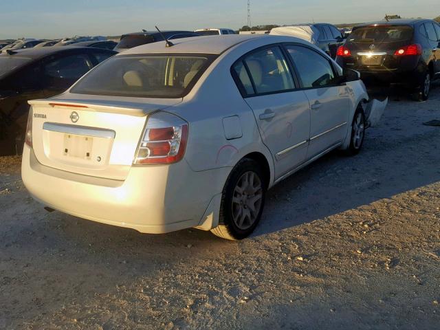 3N1AB6AP3BL617169 - 2011 NISSAN SENTRA 2.0 WHITE photo 4