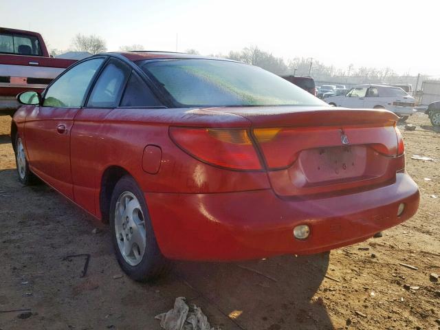 1G8ZY14712Z242124 - 2002 SATURN SC2 RED photo 3