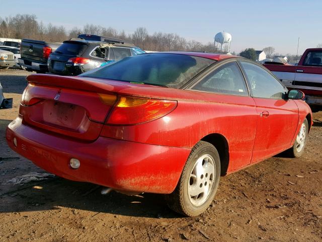 1G8ZY14712Z242124 - 2002 SATURN SC2 RED photo 4