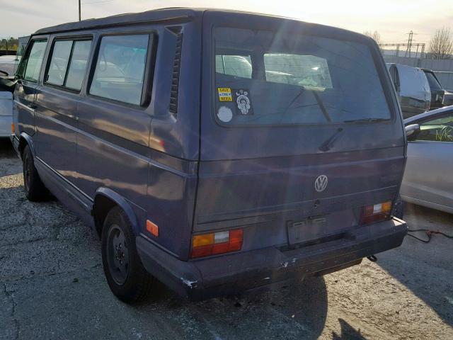 WV2YB0257LH056613 - 1990 VOLKSWAGEN VANAGON BU BLUE photo 3