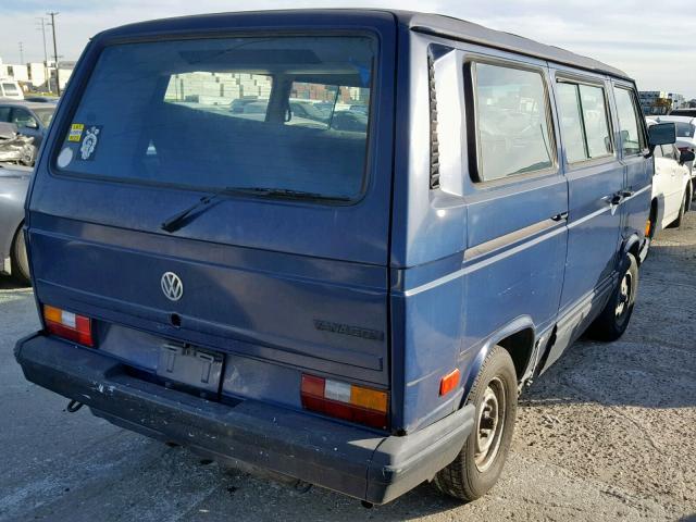 WV2YB0257LH056613 - 1990 VOLKSWAGEN VANAGON BU BLUE photo 4