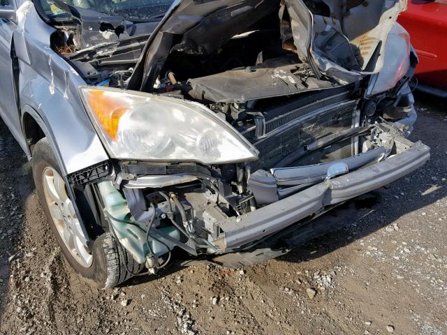 JHLRE38748C018381 - 2008 HONDA CR-V EXL SILVER photo 9