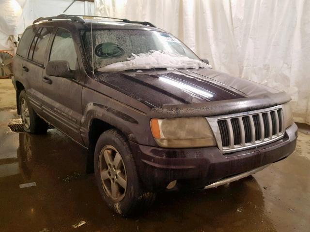 1J4GW58N34C273930 - 2004 JEEP GRAND CHER PURPLE photo 1