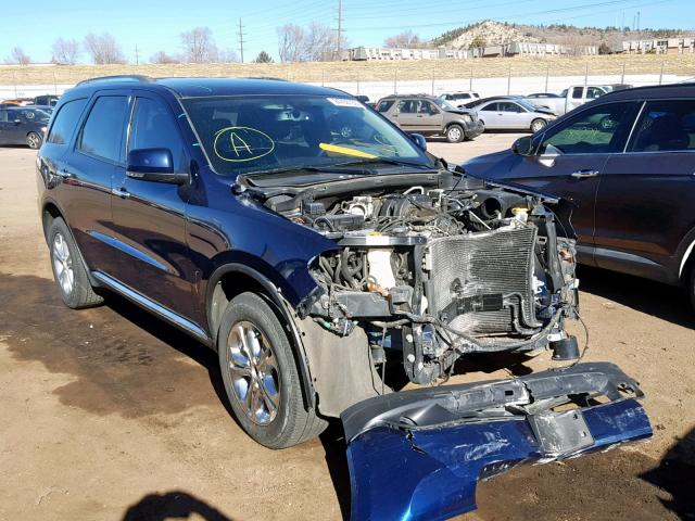 1C4RDJDG1DC659962 - 2013 DODGE DURANGO CR BLUE photo 1