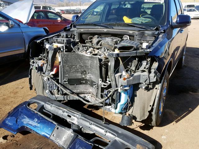 1C4RDJDG1DC659962 - 2013 DODGE DURANGO CR BLUE photo 9