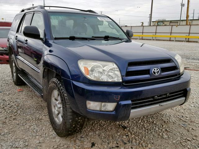 JTEZU14R638009085 - 2003 TOYOTA 4RUNNER SR BLUE photo 1