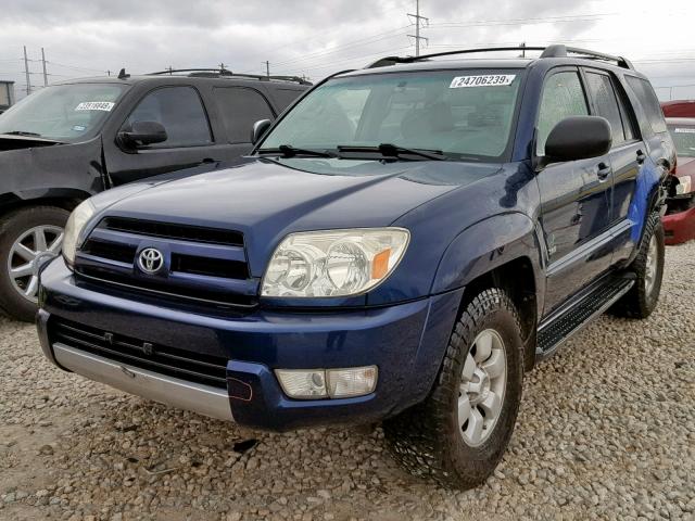 JTEZU14R638009085 - 2003 TOYOTA 4RUNNER SR BLUE photo 2