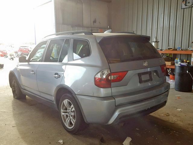 WBXPA93406WG86177 - 2006 BMW X3 3.0I BLUE photo 3