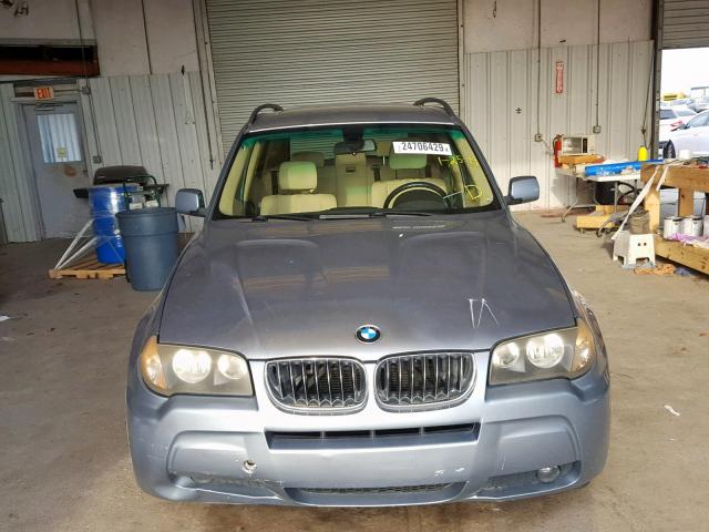 WBXPA93406WG86177 - 2006 BMW X3 3.0I BLUE photo 9