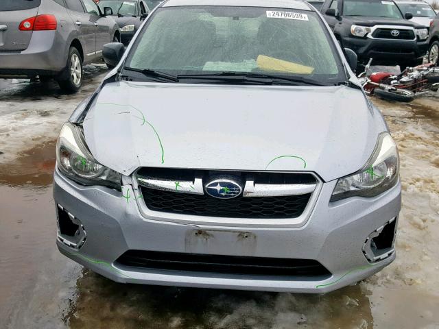 JF1GJAA64DH034413 - 2013 SUBARU IMPREZA BA GRAY photo 9