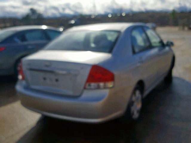 KNAFE221895655906 - 2009 KIA SPECTRA EX SILVER photo 4