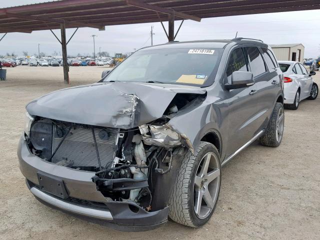 1D4RD4GG0BC729545 - 2011 DODGE DURANGO CR GRAY photo 2