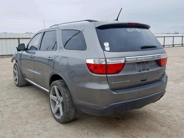 1D4RD4GG0BC729545 - 2011 DODGE DURANGO CR GRAY photo 3