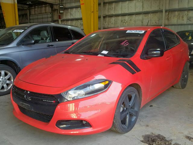 1C3CDFBB7FD414692 - 2015 DODGE DART SXT ORANGE photo 2