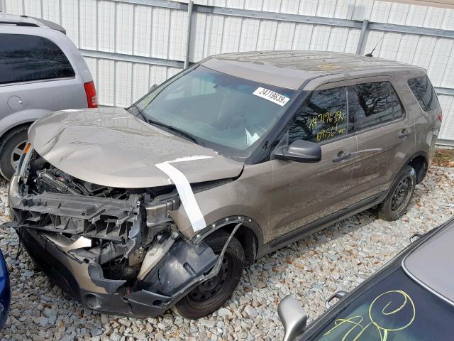 1FM5K8AR7EGB63685 - 2014 FORD EXPLORER P GOLD photo 2