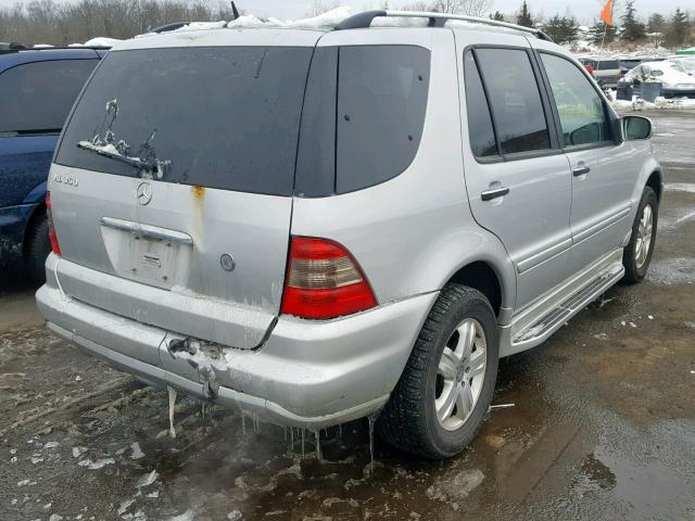 4JGAB57E45A517196 - 2005 MERCEDES-BENZ ML 350 SILVER photo 4