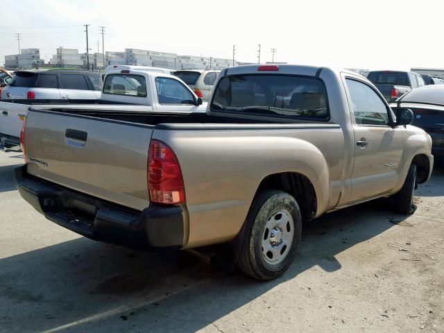 5TENX22NX7Z395255 - 2007 TOYOTA TACOMA GOLD photo 4