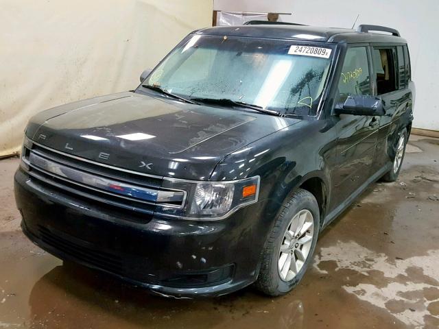 2FMGK5B87DBD27293 - 2013 FORD FLEX SE BLACK photo 2