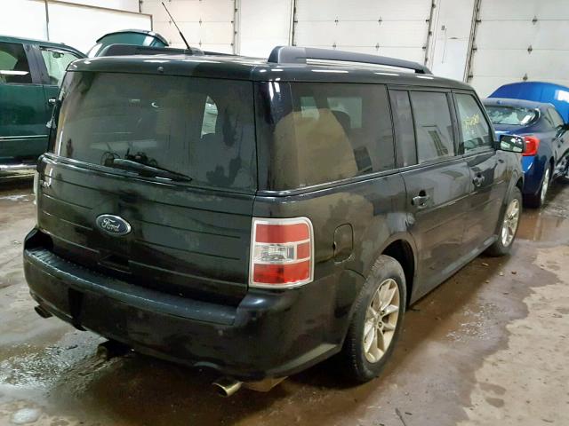 2FMGK5B87DBD27293 - 2013 FORD FLEX SE BLACK photo 4