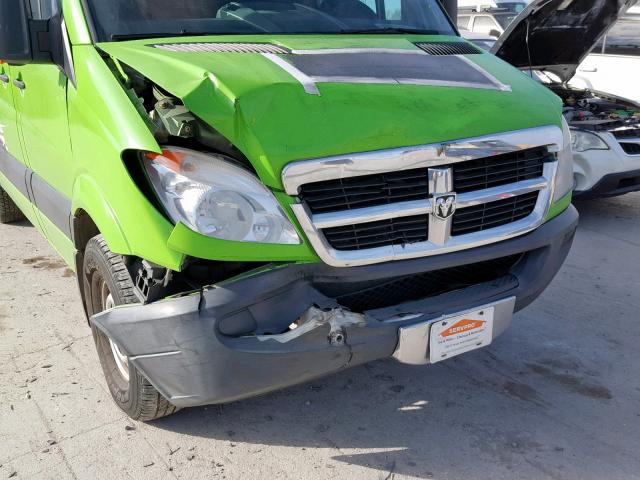 WD0PE746375136330 - 2007 DODGE SPRINTER 2 GREEN photo 9