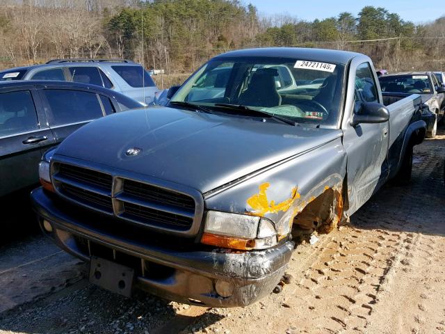 1D7GG16X23S375133 - 2003 DODGE DAKOTA SXT GRAY photo 2