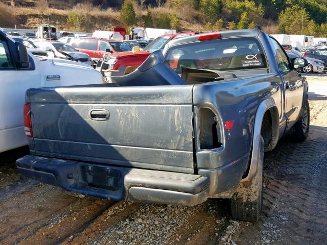 1D7GG16X23S375133 - 2003 DODGE DAKOTA SXT GRAY photo 4